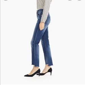 {j.crew} Raw Uneven Hem Jeans